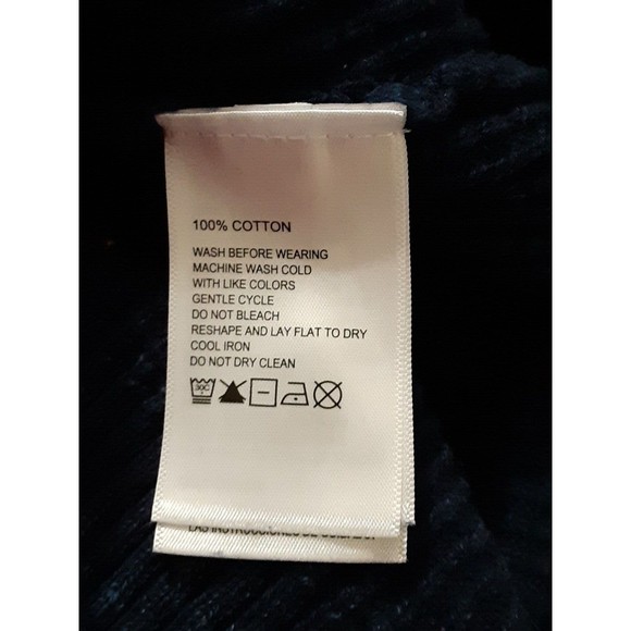 Tommy Bahama Men's Knit Ribbed Jacket Sweater Zip Up Cotton Blue Size XL TG - Picture 8 of 9